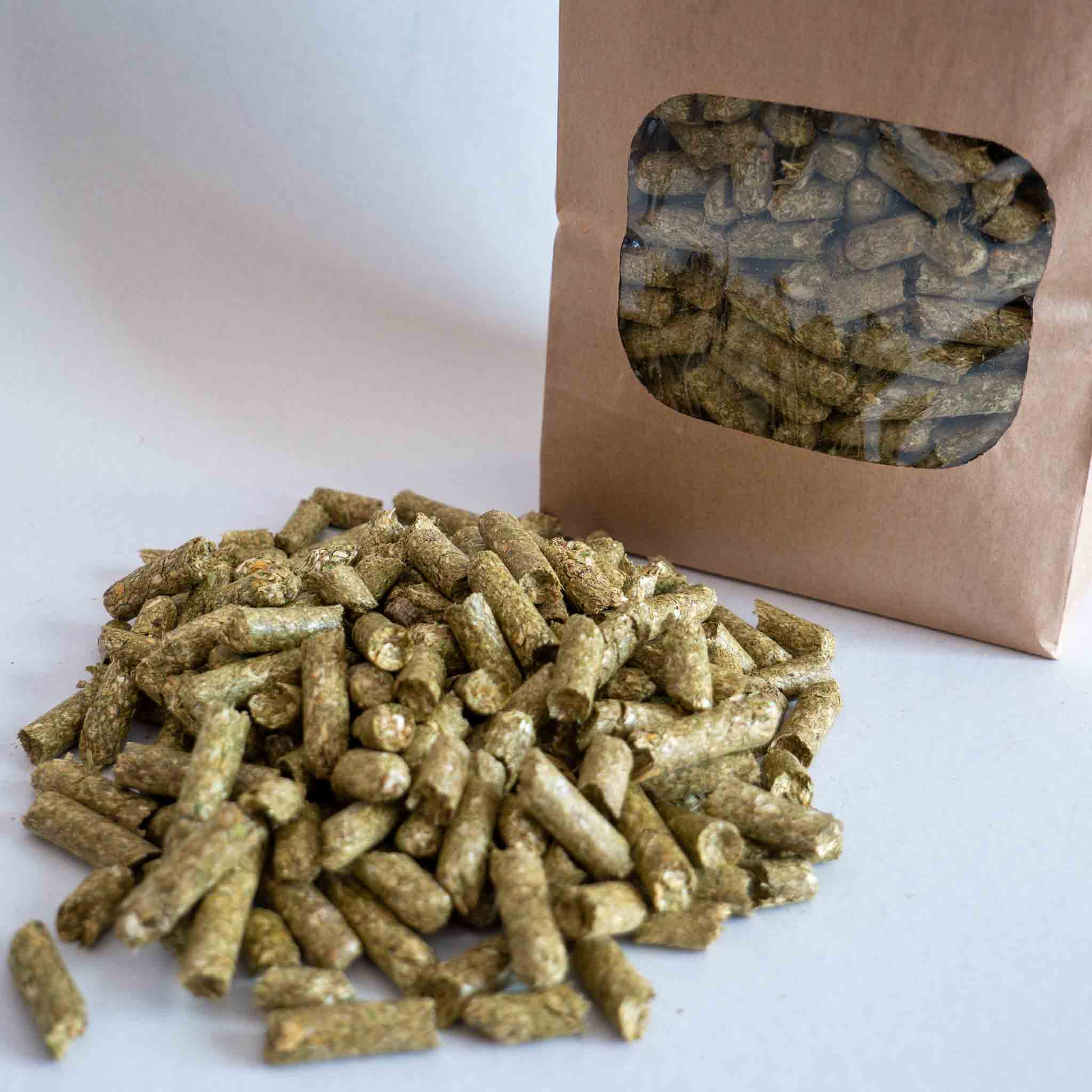 Umweltfreundliche Verpackung der Wiesengut Gartenmulchpellets – nachhaltige Gartenlösung