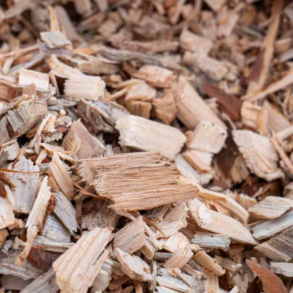 Holzhackschnitzel als nachhaltigem Holz